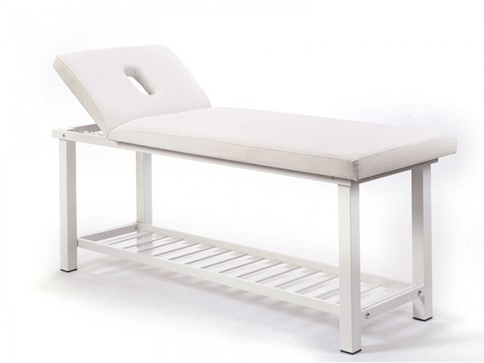 Elit Ekstra Sağlam Sırt Hareketli Bakım ve Masaj Masası | Beyaz