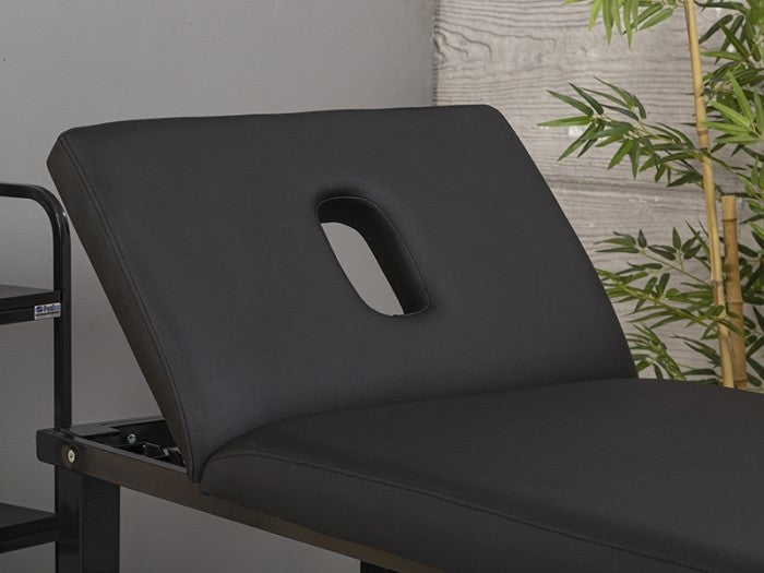 Elit Ekstra Sağlam Sırt Hareketli Bakım ve Masaj Masası | Siyah