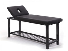 Elit Ekstra Sağlam Sırt Hareketli Bakım ve Masaj Masası | Siyah