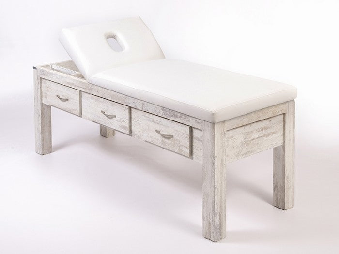 Foça Sırt Hareketli Ahşap Bakım ve Masaj Masası | Kristal