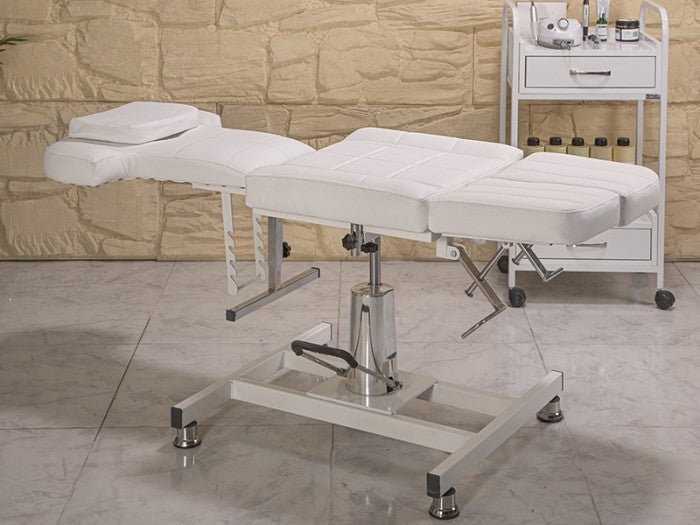 Hisar-3 Yükseklik Ayarlı Hidrolikli Koltuk | Beyaz