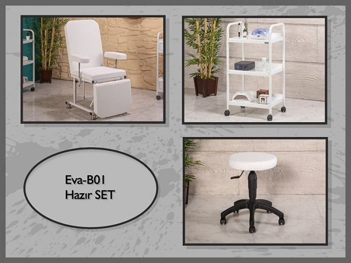 Hazır Setler | Eva-B01 | Hareketli Koltuk, Cihaz Sehpası, Tabure