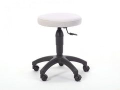 Amortisörlü Çalışma Taburesi | Beyaz - Plastik Ayak