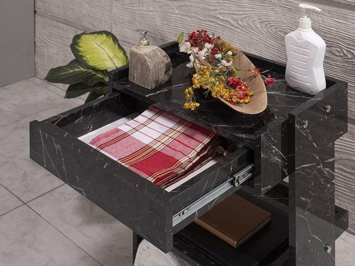 Natura Cihaz Taşıma ve Setup Sehpası | Tek Çekmeceli - Bendir