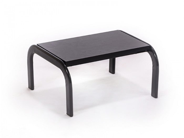 Tek Basamaklı Eskabo Merdiven | Metal Gövde - Siyah - Oval