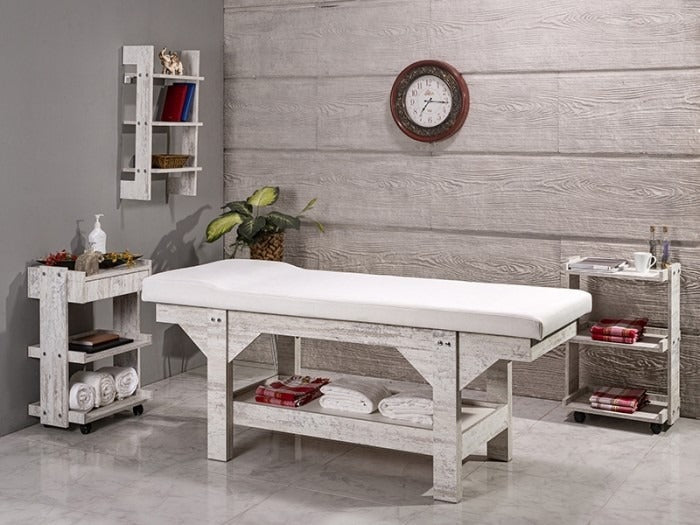 Natura Ahşap Bakım Masası - Kristal