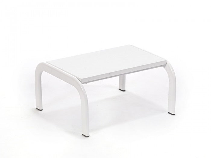 Tek Basamaklı Eskabo Merdiven | Metal Gövde - Beyaz - Oval