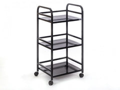 Arya Cihaz Taşıma ve Setup Sehpası | 3 Raflı - Siyah - Sac