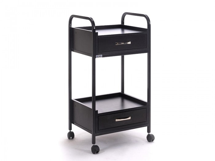 Dizayn Cihaz Taşıma ve Setup Sehpası | 2 Çekmeceli - Siyah