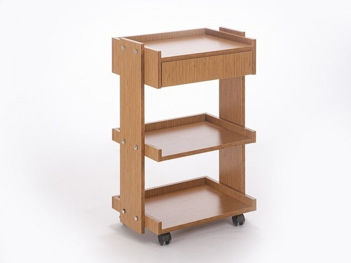 Natura Cihaz Taşıma ve Setup Sehpası | Tek Çekmeceli - Bambu