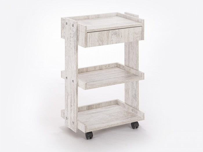 Natura Cihaz Taşıma ve Setup Sehpası | Tek Çekmeceli - Kristal