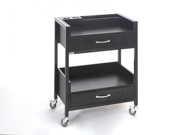 Teos Cihaz Taşıma ve Setup Sehpası | 2 Çekmeceli - Siyah