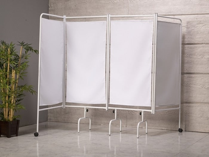 4 Kanatlı Paravan Perde | Beyaz - Eko