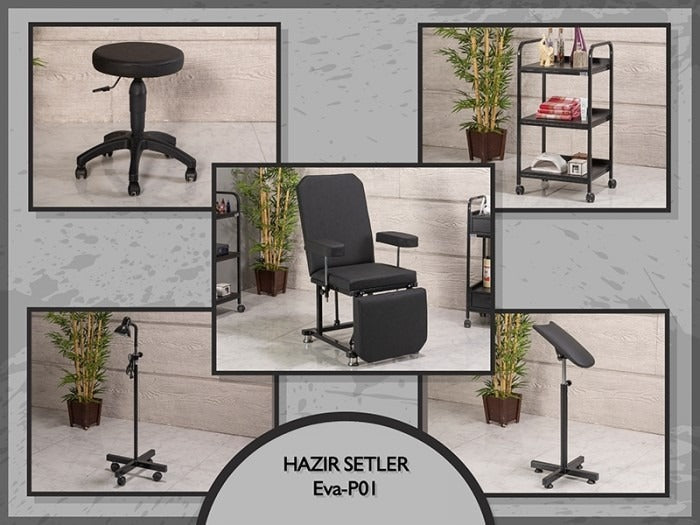 Hazır Setler | Eva-P01 | Koltuk, Sehpa, Tabure, Lamba, Kolluk
