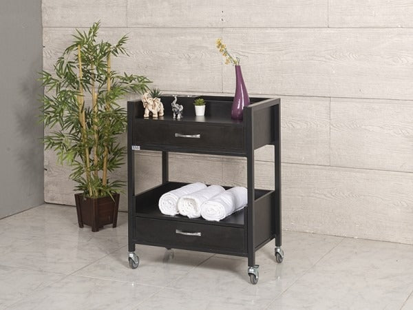 Teos Cihaz Taşıma ve Setup Sehpası | 2 Çekmeceli - Siyah