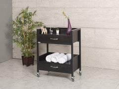 Teos Cihaz Taşıma ve Setup Sehpası | 2 Çekmeceli - Siyah