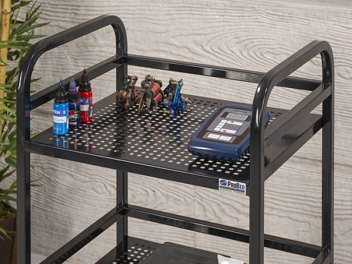 Arya Cihaz Taşıma ve Setup Sehpası | 3 Raflı - Siyah - Sac