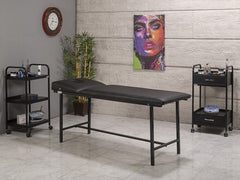 Basic Katlanır Ayaklı Bakım ve Masaj Masası | Siyah