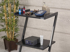 İron Cihaz Taşıma ve Setup Sehpası | Z Tipi - 3 Raflı - Siyah