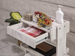 Natura Cihaz Taşıma ve Setup Sehpası | Tek Çekmeceli - Kristal