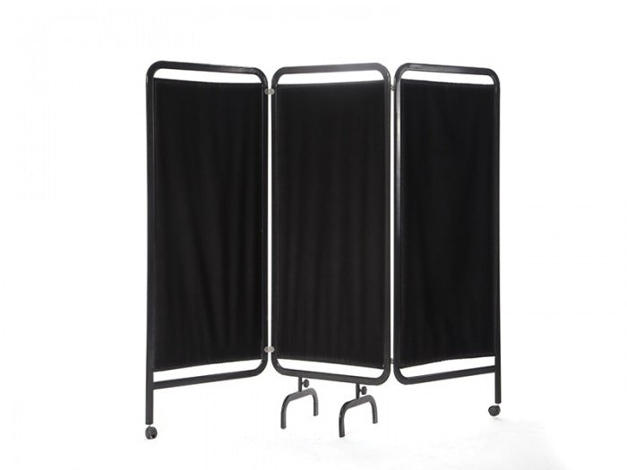 3 Kanatlı Paravan Perde | Siyah - Oval