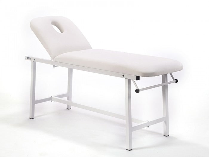 Oval Katlanır Bakım ve Masaj Masası | Beyaz - Havluluk Aparatlı