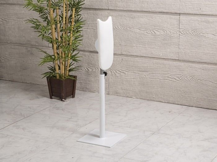 Kol Dayama Sehpası | Yuvarlak Sac Ayak - Beyaz