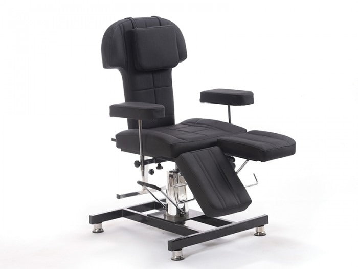 Hisar-3 Yükseklik Ayarlı Hidrolikli Dövme Tattoo Koltuğu | Siyah