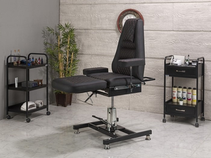 Royal-3 Hidrolikli Dövme Tattoo Koltuğu | Siyah