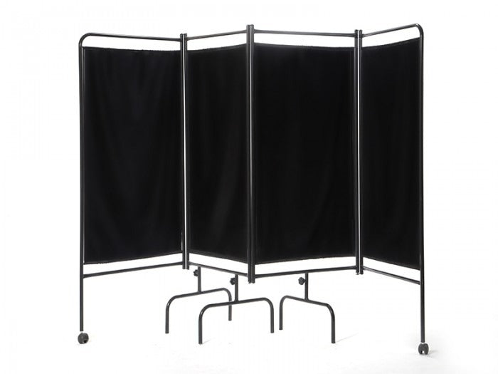 4 Kanatlı Paravan Perde | Siyah - Eko