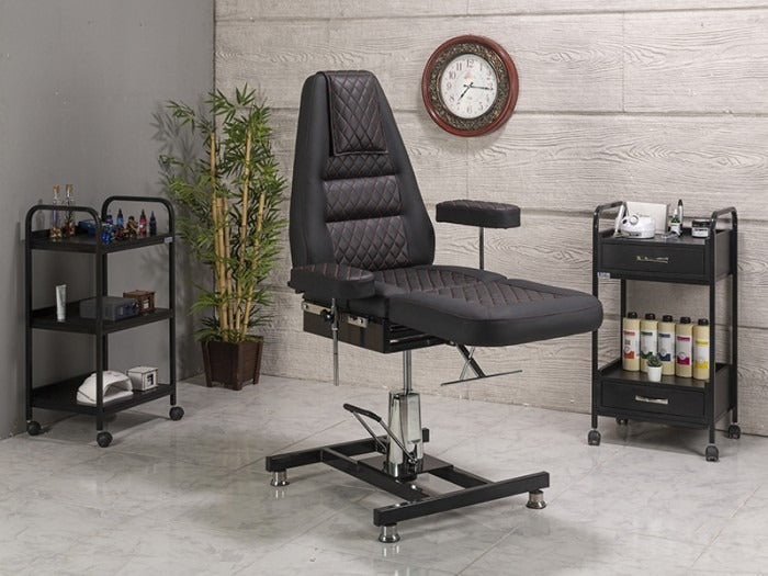 Royal-3 Hidrolikli Dövme Tattoo Koltuğu | Siyah