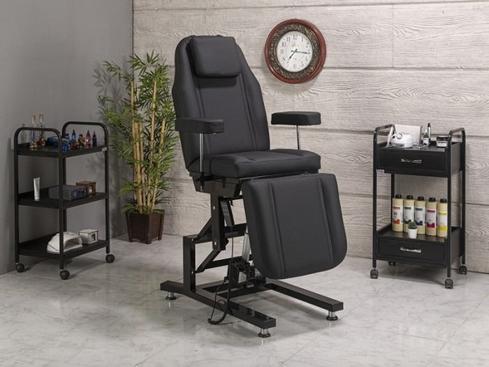 Moda 3 Motorlu Elektrikli Dövme Tattoo Koltuğu | Siyah