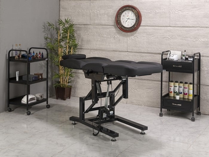 Moda 3 Motorlu Elektrikli Dövme Tattoo Koltuğu | Siyah
