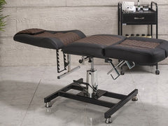 Royal-2 Hidrolikli Dövme Tattoo Koltuğu | Kahverengi - Siyah