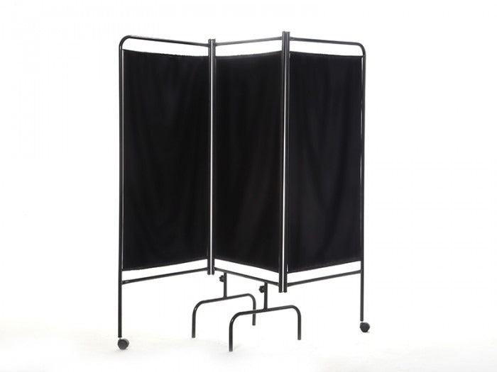 3 Kanatlı Paravan Perde | Siyah - Eko