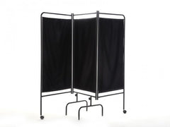 3 Kanatlı Paravan Perde | Siyah - Eko