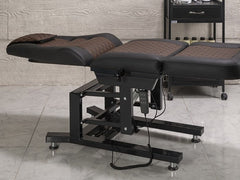 Elegance-3 Motorlu Dövme Tattoo Koltuğu | Kahverengi - Siyah