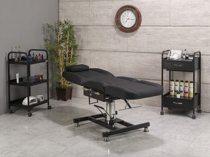 Hisar-2 Hidrolikli Dövme Tattoo Koltuğu | Yükseklik Ayarlı - Siyah