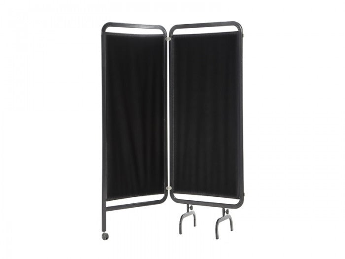 2 Kanatlı Paravan Perde | Siyah - Oval