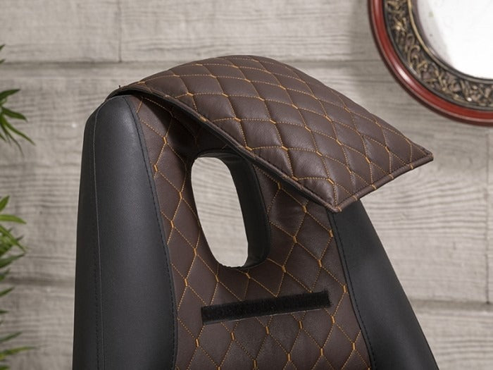 Royal-2 Hidrolikli Dövme Tattoo Koltuğu | Kahverengi - Siyah