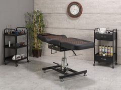 Royal-3 Hidrolikli Dövme Tattoo Koltuğu | Kahverengi - Siyah