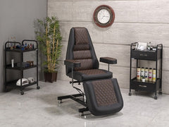 Royal Hidrolikli Dövme Tattoo Koltuğu | Kahverengi - Siyah