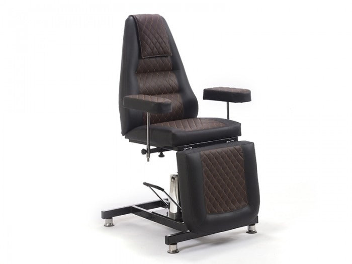 Royal Hidrolikli Dövme Tattoo Koltuğu | Kahverengi - Siyah