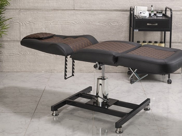 Royal Hidrolikli Dövme Tattoo Koltuğu | Kahverengi - Siyah