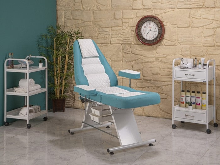 Montana Sırt ve Ayak Kısmı Hareketli Koltuk | Turkuaz - Beyaz