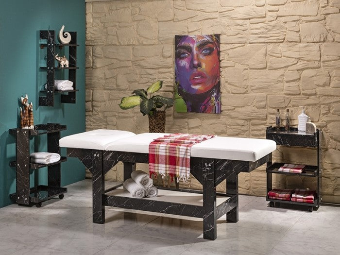 Natura Sırt Hareketli Ahşap Bakım ve Masaj Masası - Bendir