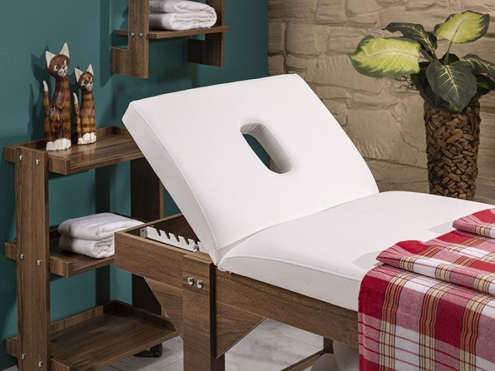 Natura Sırt Hareketli Ahşap Bakım ve Masaj Masası - Beylerbeyi