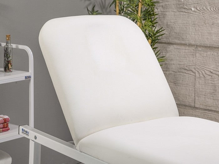 Oval Katlanır Ayaklı Bakım Masası | Beyaz - Havluluk Aparatlı