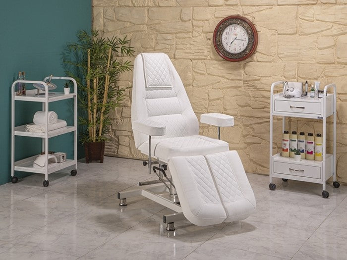 Royal-2 Yükseklik Hareketli Hidrolikli Koltuk | Beyaz