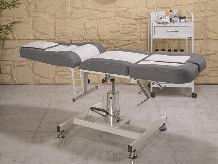 Royal-2 Yükseklik Hareketli Hidrolikli Koltuk | Gri - Beyaz